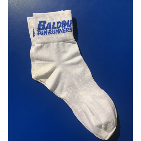 Tg. 42/45 - Calza Tecnica Baldini Fun Runners Unisex Bianca/Blu - Taglia 42/45